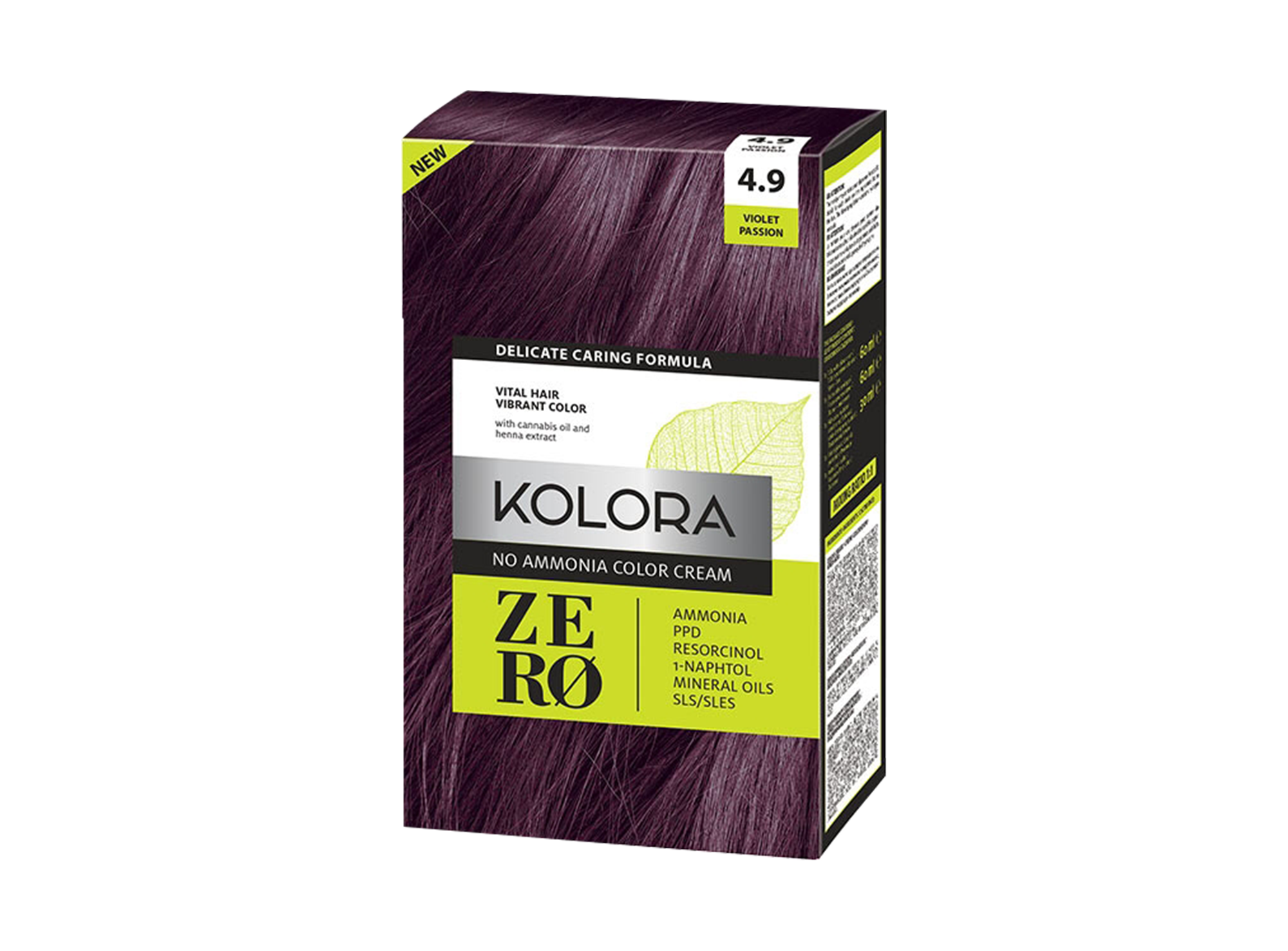 თმის საღებავი Aroma Kolora Zero N 4.9