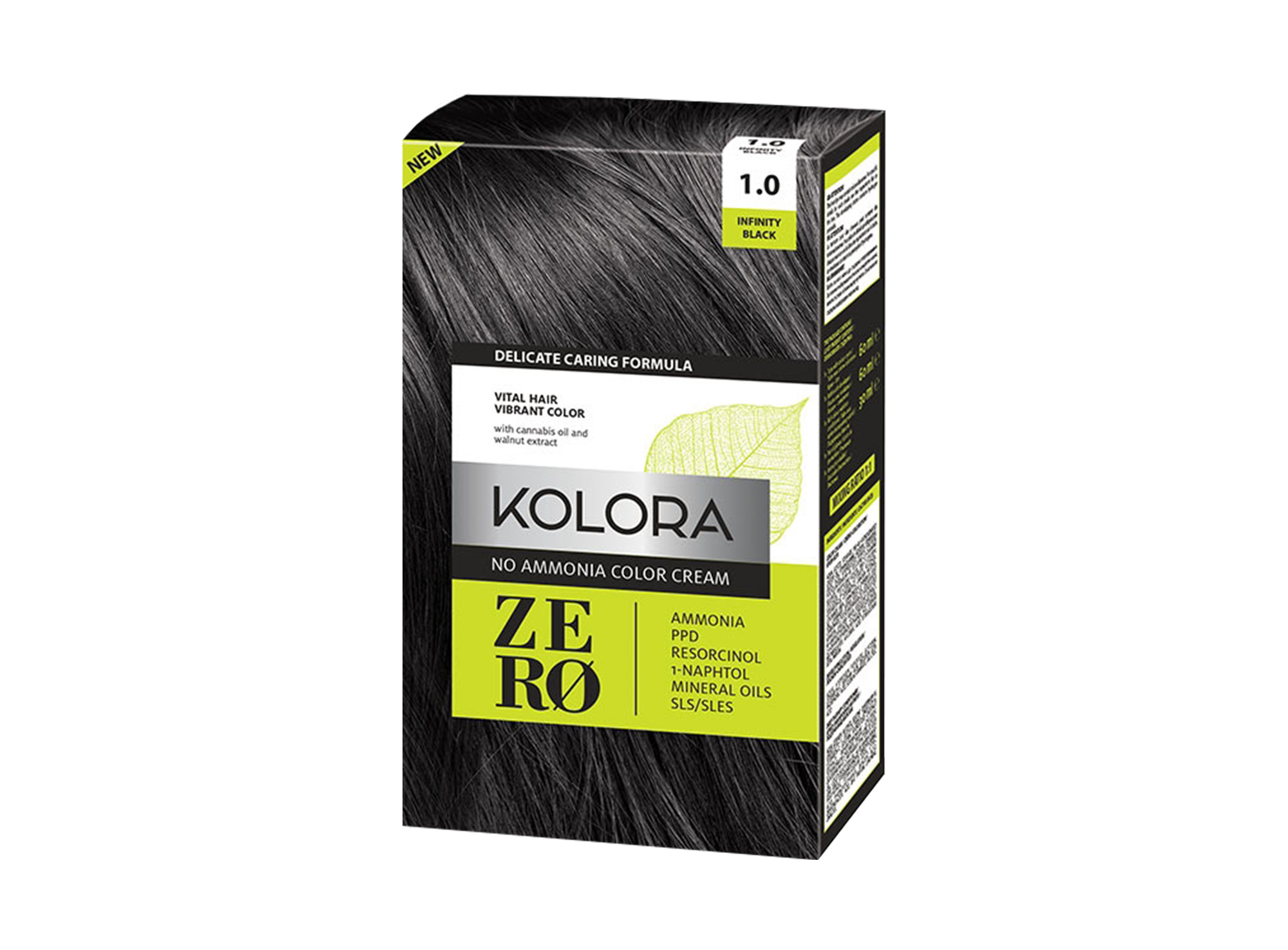 თმის საღებავი Aroma Kolora Zero N 1.0 