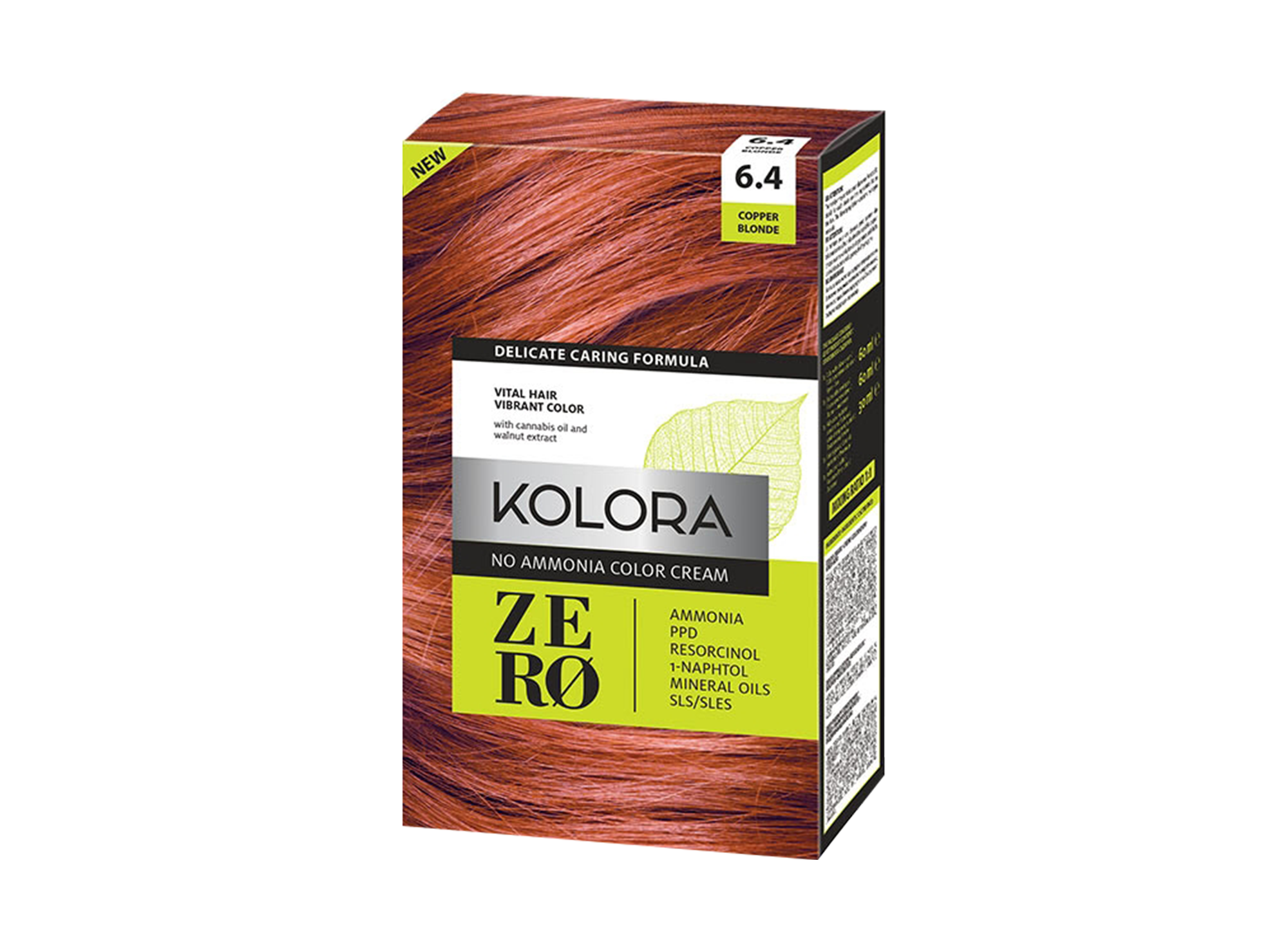თმის საღებავი Aroma Kolora Zero N 6.4